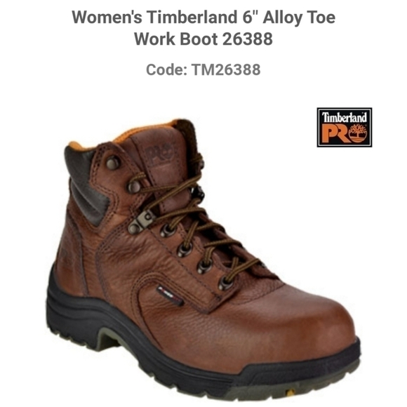 Timberland Titan 6" Alloy Toe Leather Work Boots - Picture 1 of 12
